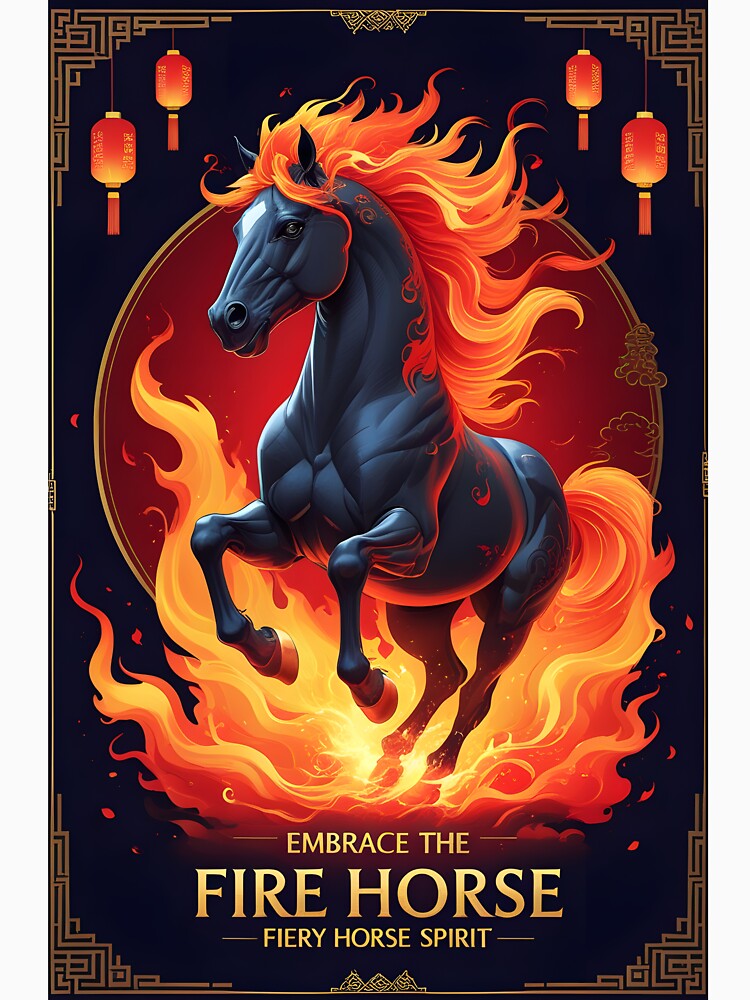 Fiery Zodiac Horse - Embrace the Fire Energy Chinese Astrology by nuwanari