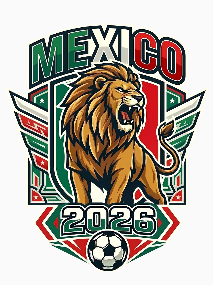Mexico 2026 Soccer Lion Mascot by laughingshirts