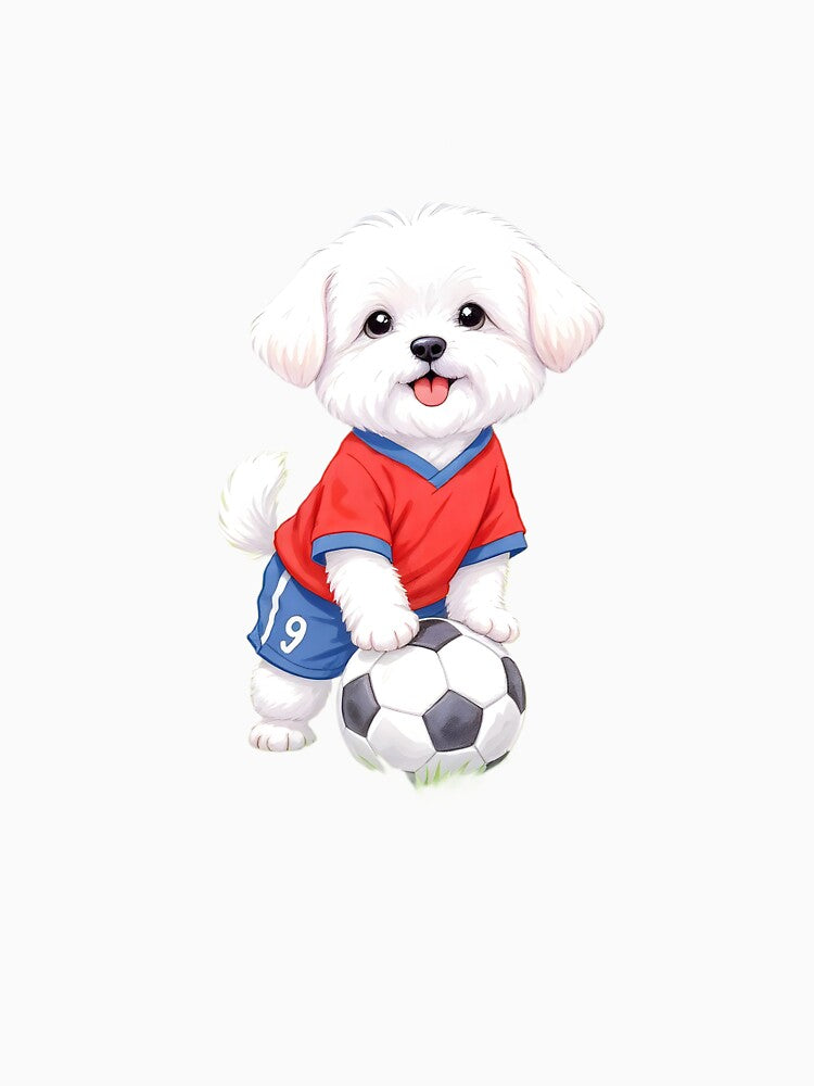 Maltese Soccer Digital Art by Kedspicedesign