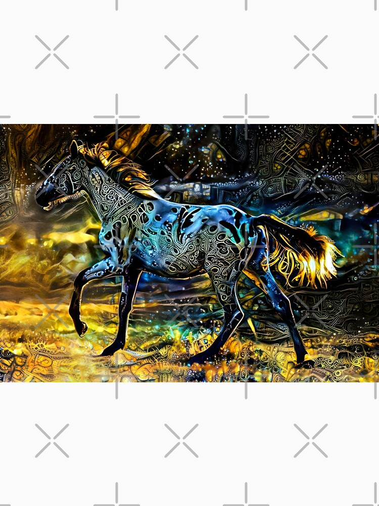Appaloosa horse walking – golden night design by NickoPrints