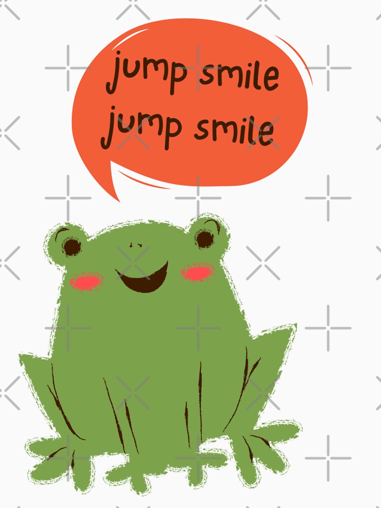 Smiling green frog jumping from side to side funny by klimov0101