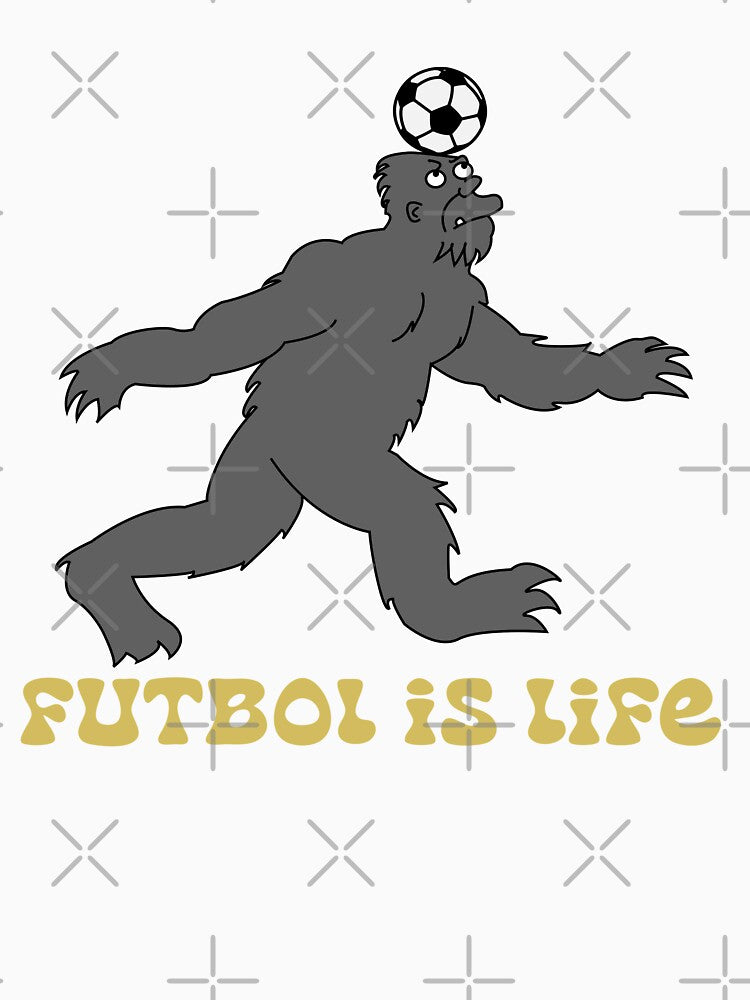 futbol is life bigfoot by bluepenshop