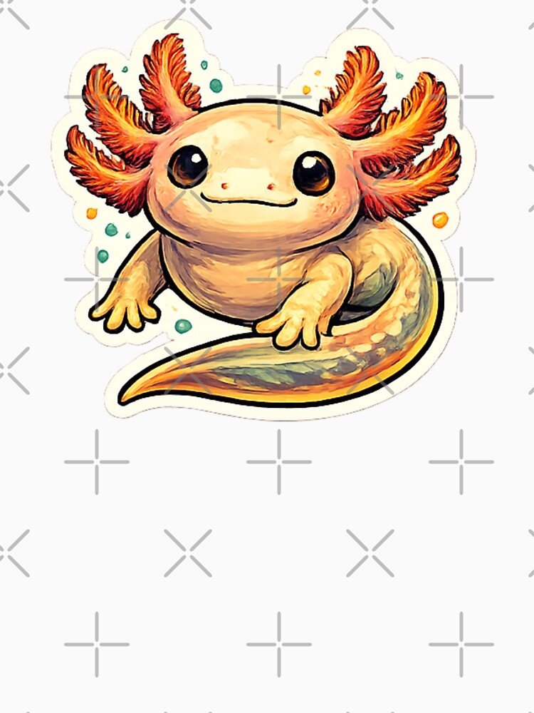Cute Kawaii Axolotl Illustration by Combat Skies