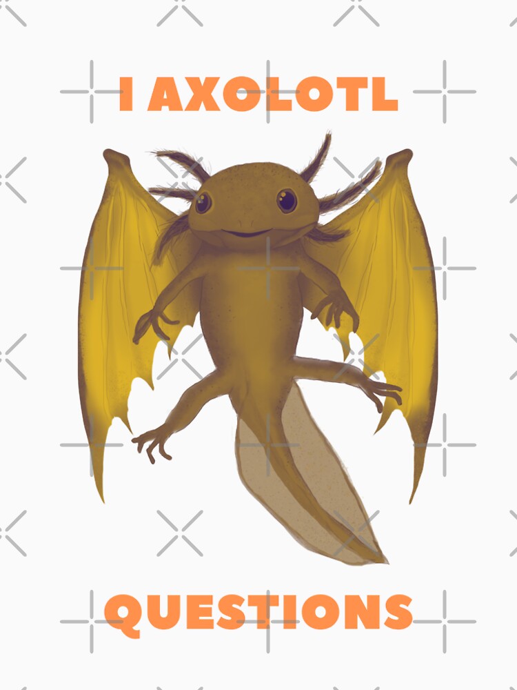 I axlotl questions cute little dragon by klimov0101