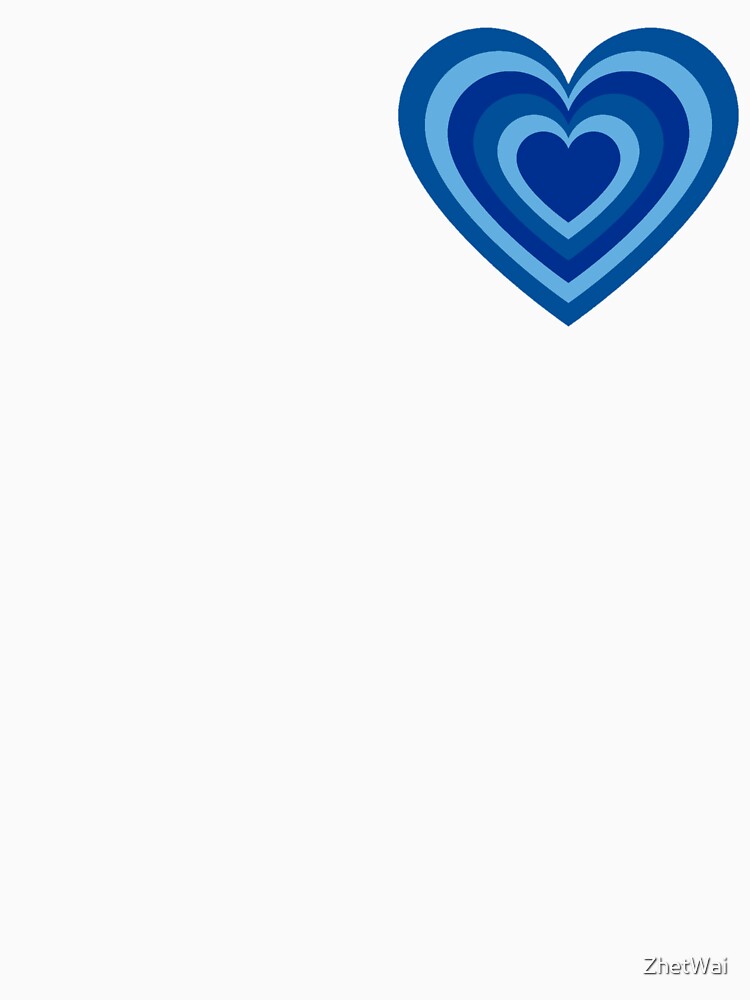 Ocean Blue Growing Heart Pattern by ZhetWai