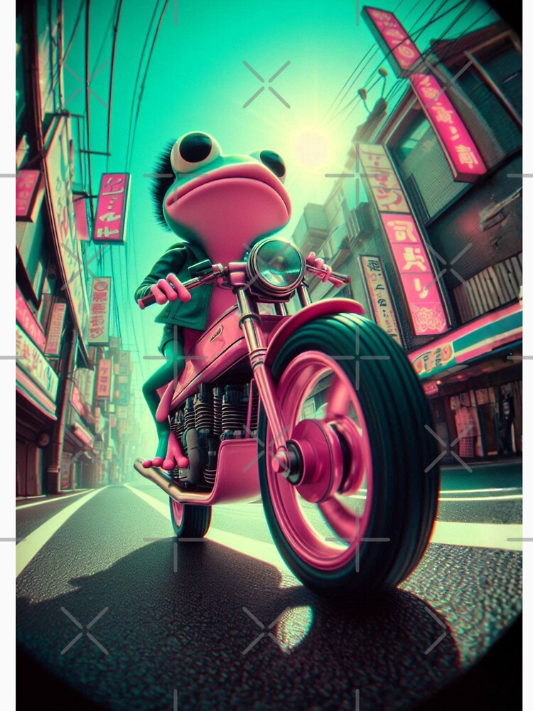 “Ribbit & Rip: Amphibian Drift in the Neon Croakzone” by Print Fiction