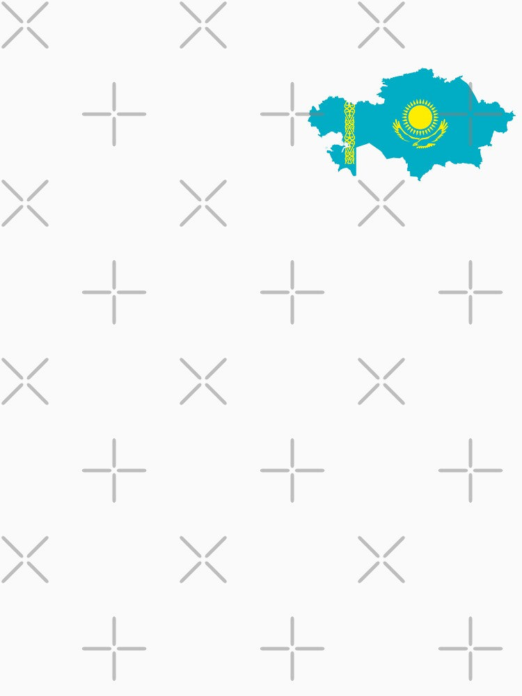 Flag Map of Kazakhstan by DreamBrushy