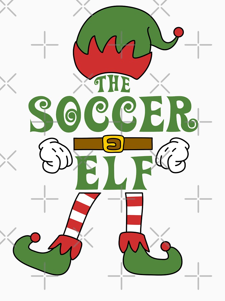 The Soccer Elf Christmas Family Matching Outfits Group Attire by onicon