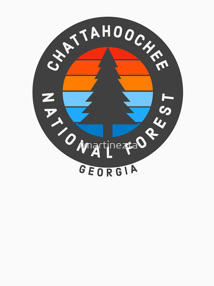 Chattahoochee National Forest Georgia Vintage Retro Forest Hiking, Camping Adventure by tmartinezta