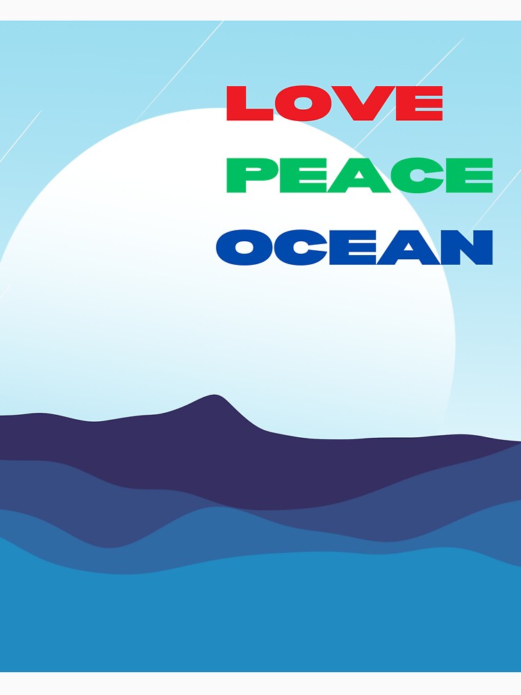 Love peace ocean design by Design E Khaas