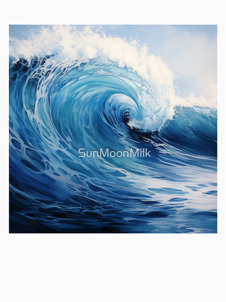Blue Ocean Waves by SunMoonMilk