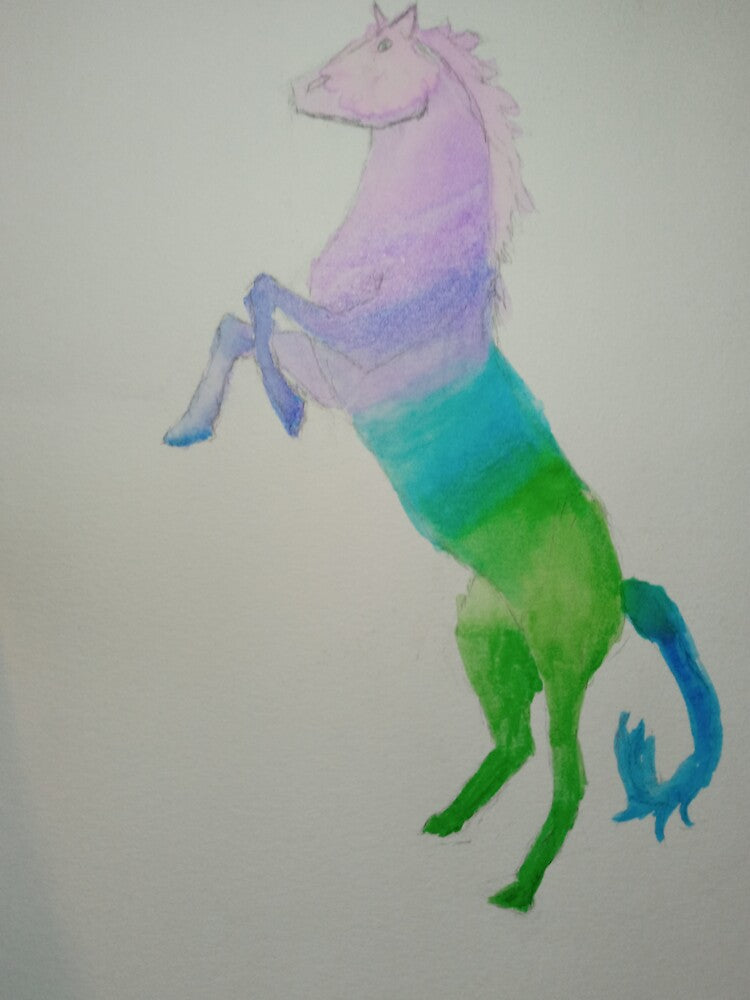 Rainbow horse by WildNature129