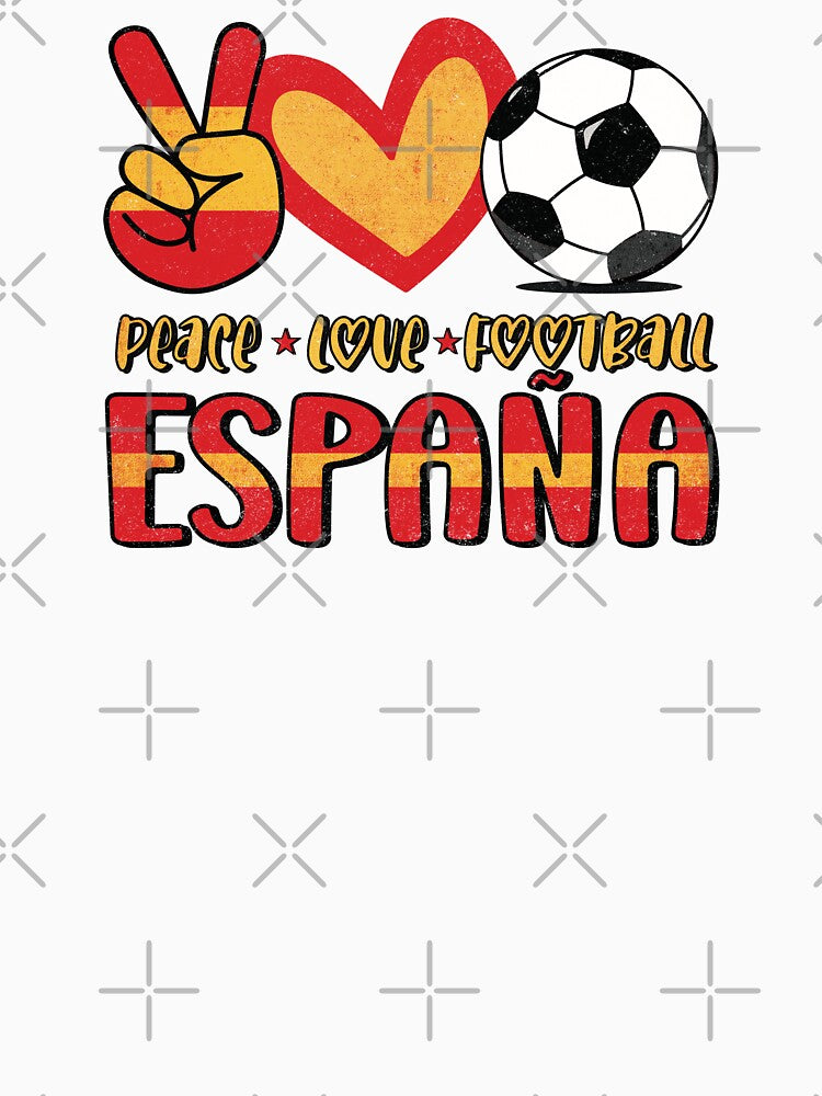 Spain Peace Love Football by Numero14