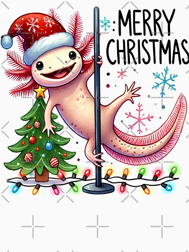 Christmas Axolotl by erkinmaddison