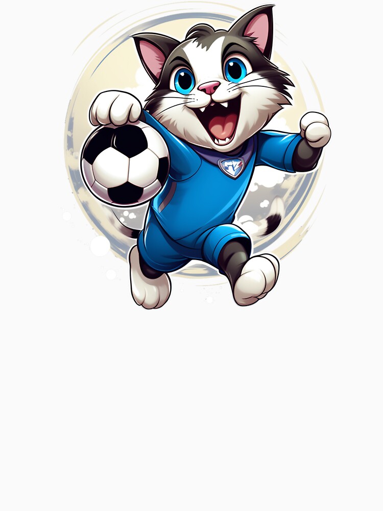 Baby Cat playing football by neworionsOrions