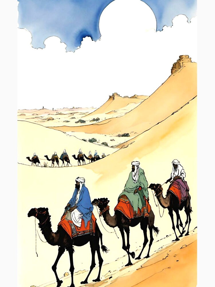 Desert illustration art by lhawatt