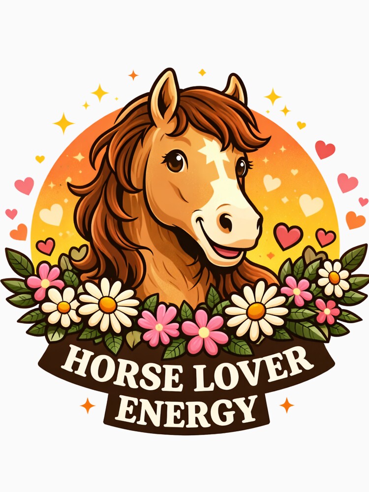 Horse Lover Energy – Cute Horse Lover Design for Equestrian Girls & Horse Riding Fans by Wear Sculpt