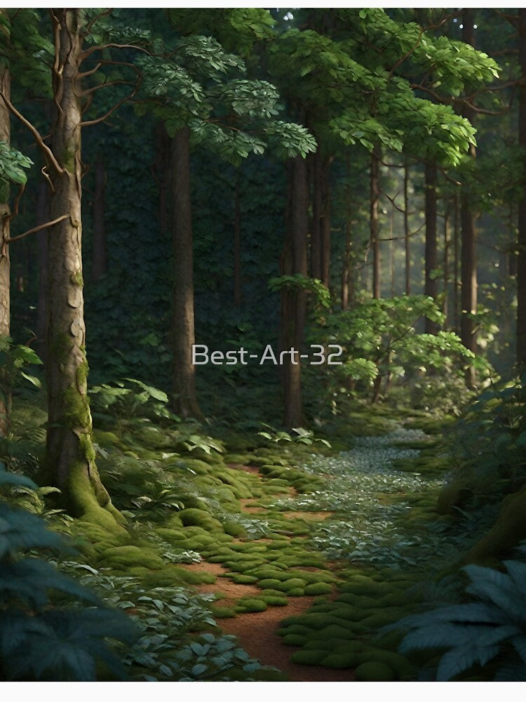 The Enchanting Beauty of a Natural Forest: A Journey into Nature's Embrace by Best-Art-32