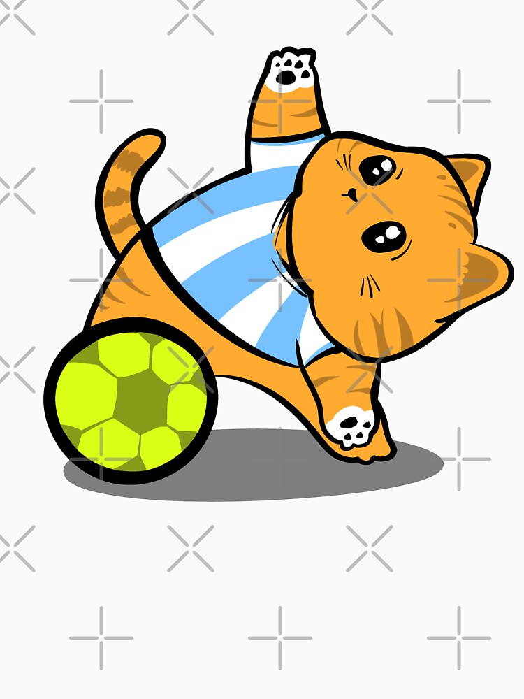 World Cup Cat Soccer – Cute Football Kitten Illustration by arivirus