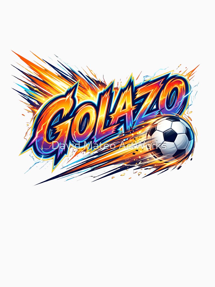Golazo — Expressive Football Typography Pop Art Style by David Mateo ArtWorks