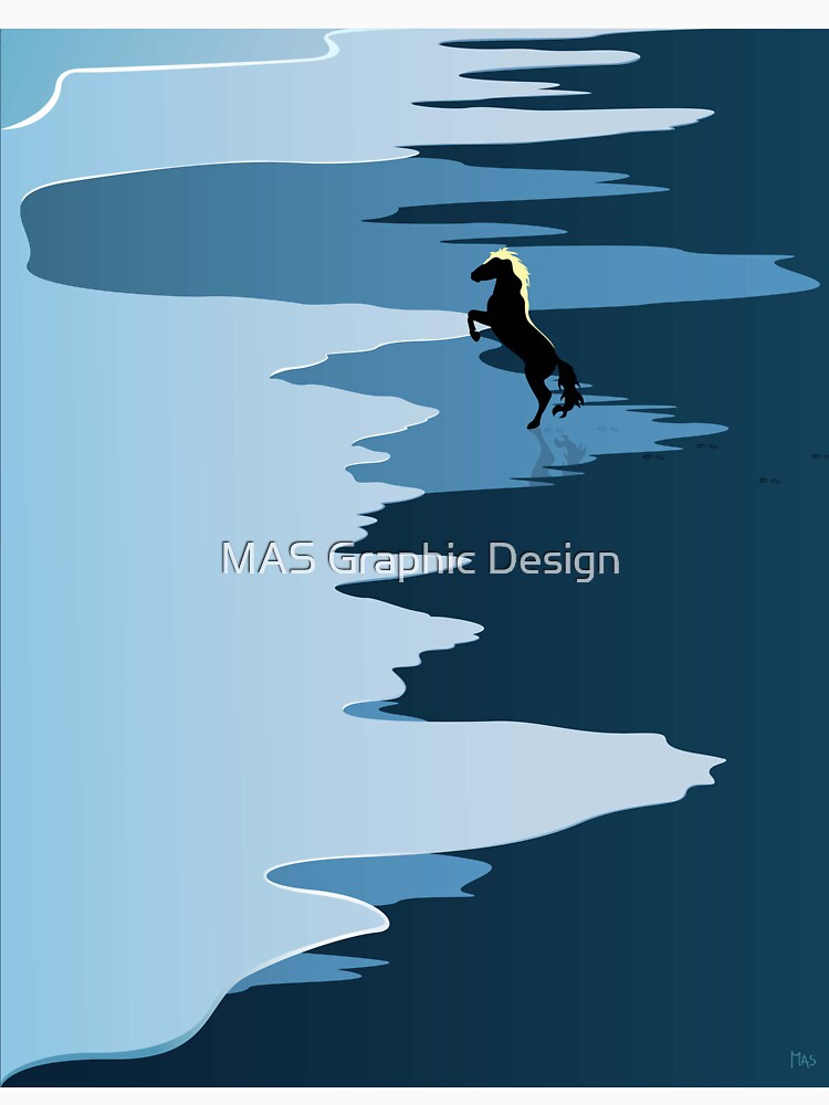 Horse on the beach by MAS Graphic Design