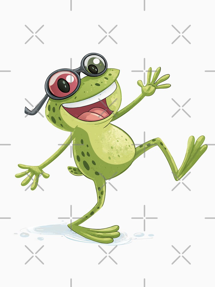Goofy Frog on the Move by Alihassan-Art