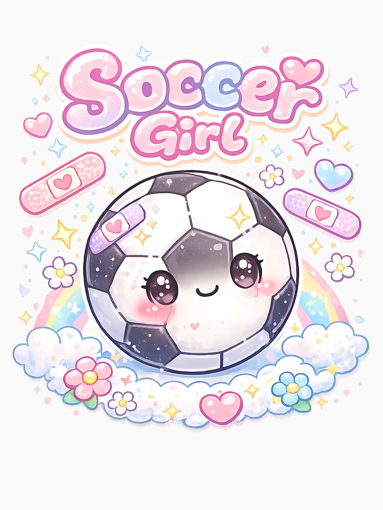 Soccer Girl Kawaii Shirt – Cute Pastel Soccer Tee by MJGalanex