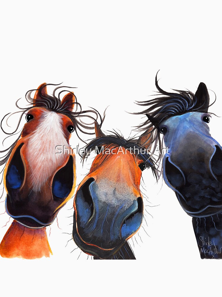 HaPPY HoRSe PRiNT ' WHo LeFT THe GaTe OPeN ? ' BY SHiRLeY MacARTHuR by Shirley MacArthur Art