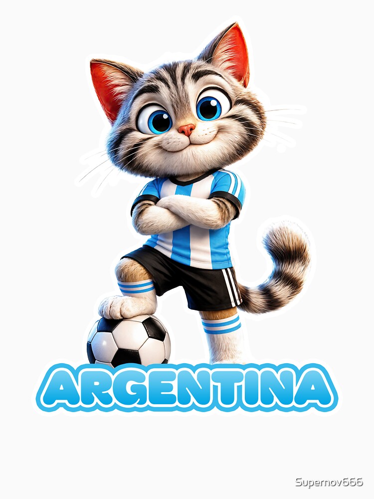 Sticker - Decal - Argentina Cat – Soccer Spirit by ForeverPrintsOK