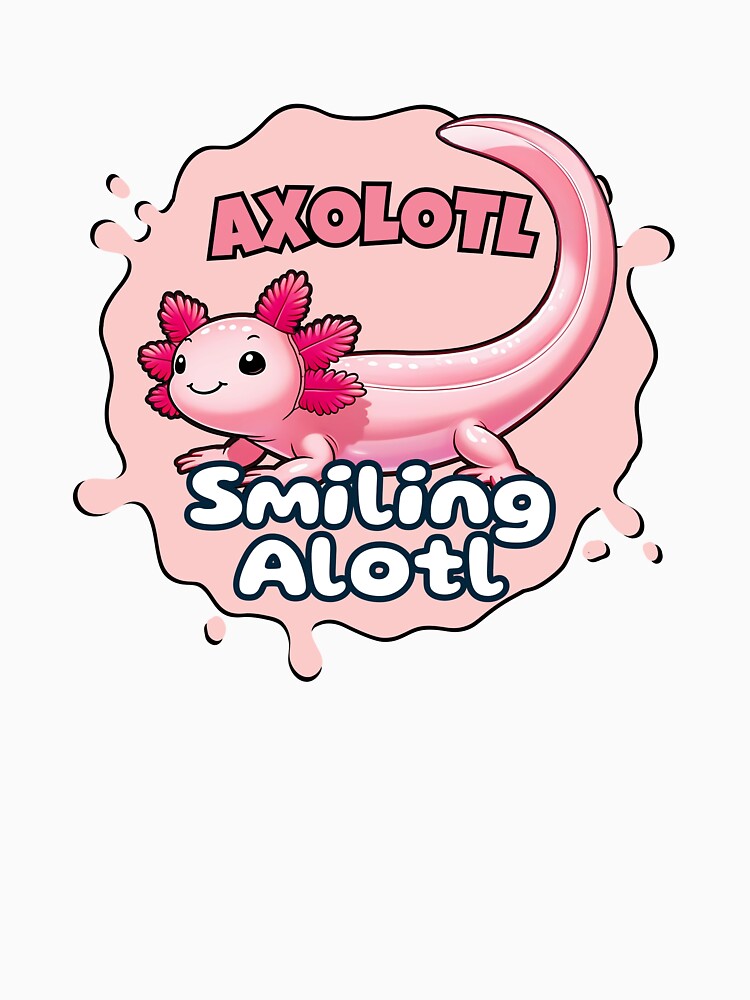 Cute Axolotl Sticker Smiling Alotl by SaavedraDesign