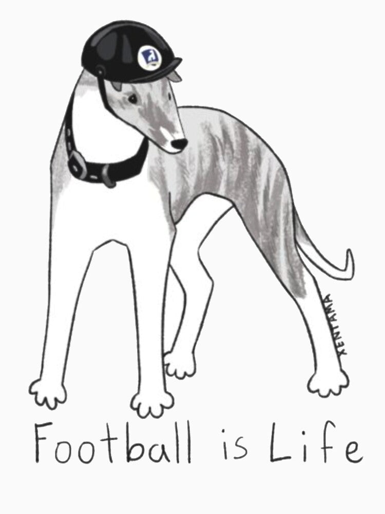 Football is Life funny dog by AnnaLynch89