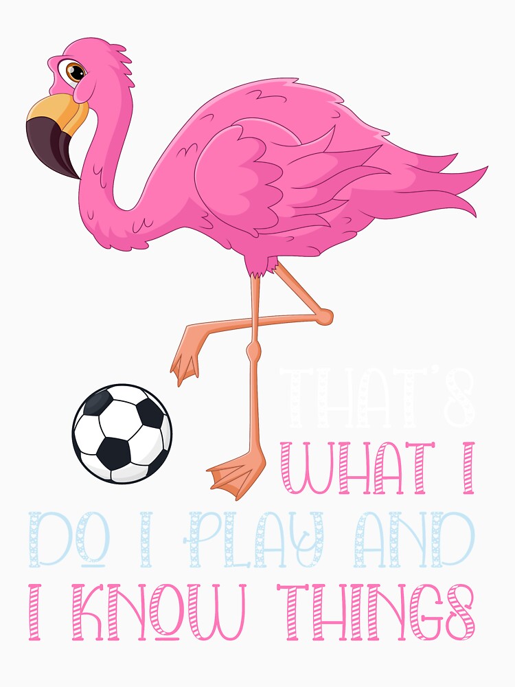 That's What I Do I Play Soccer And I Know Things Flamingo Lover Gift, Flamingo Fan, Pink Bird by UrbanJupiter1
