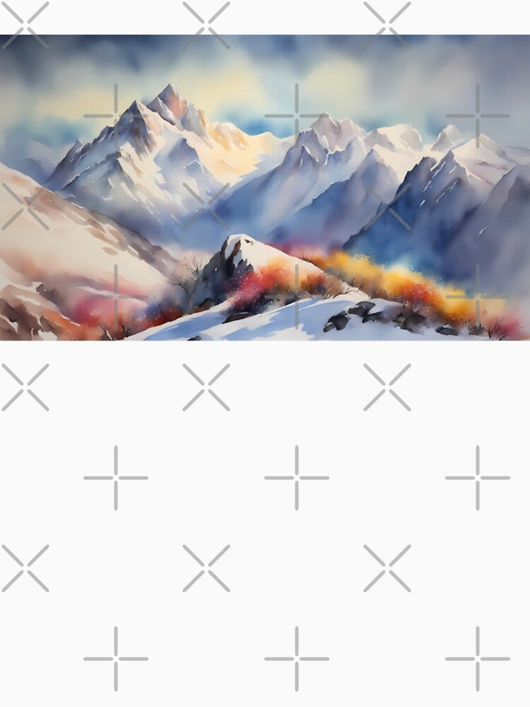 Snowy Mountain Range by CalmnessbyChoice
