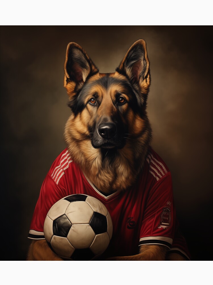 German Shepherd Football (Soccer) Player by Samuelsboro