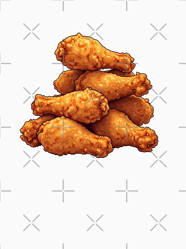 Vintage Fried Chicken Wings Retro Food Lover by SOUFIANE1991