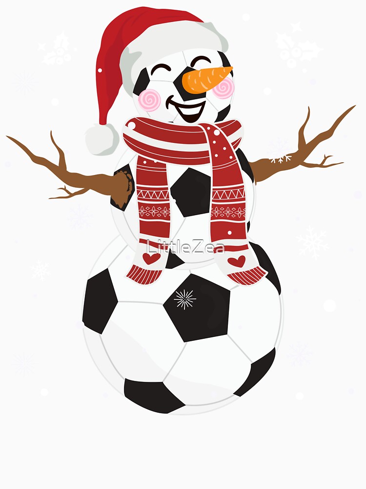 Funny Ball Christmas Soccer Balls Lover Santa Snowman Family Matching Holiday Trip by LittleZea