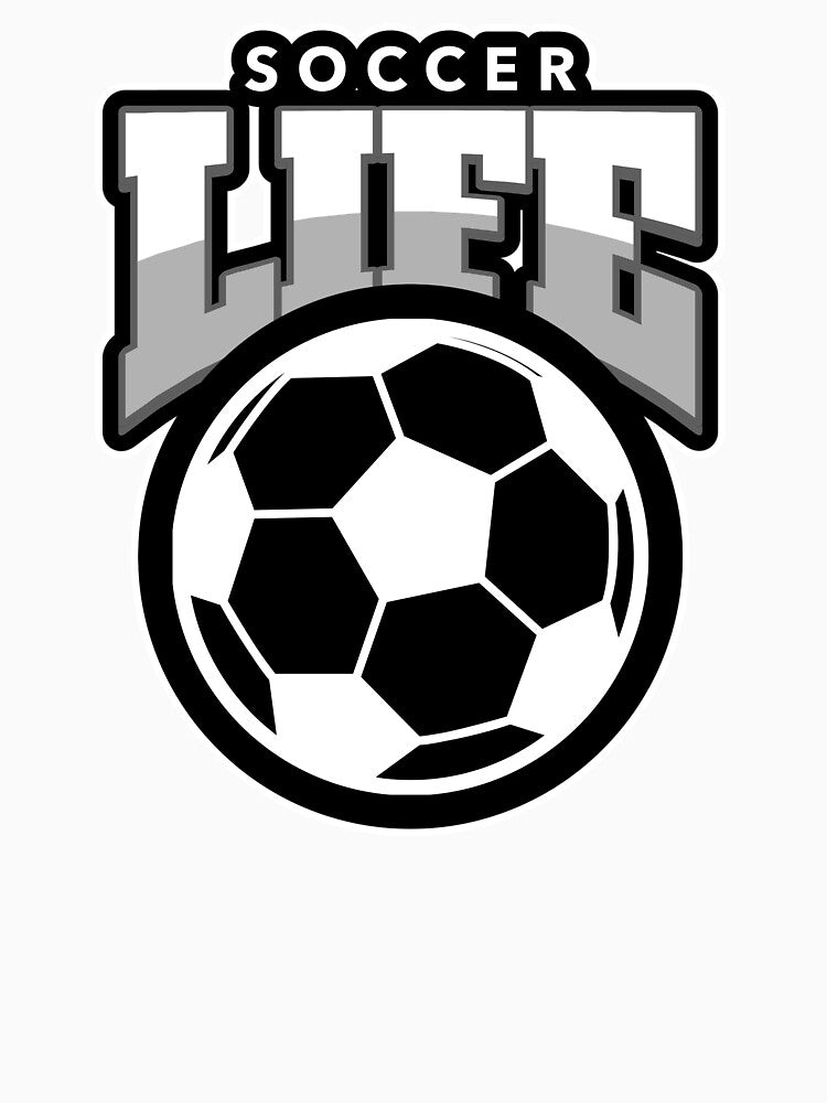 Soccer Life-BK and Wt by VJKTees