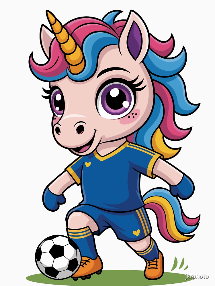 Unicorn Plays Soccer by jkrphoto