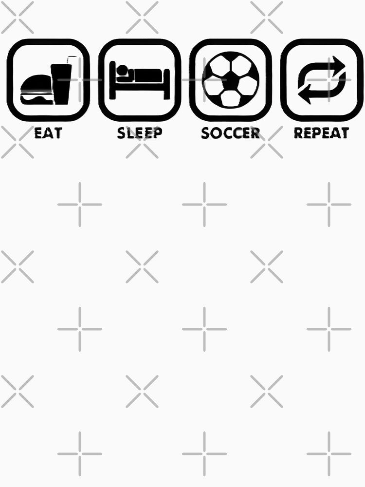 eat sleep soccer repeat by BladiWear