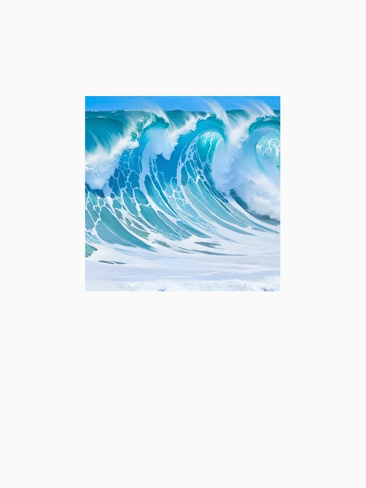 Power of the blue ocean waves by PixJaipal