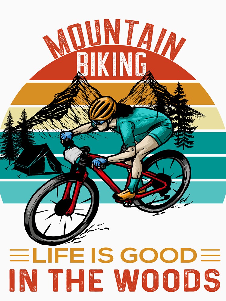 A mountain biker who rides his bike in nature by velisani