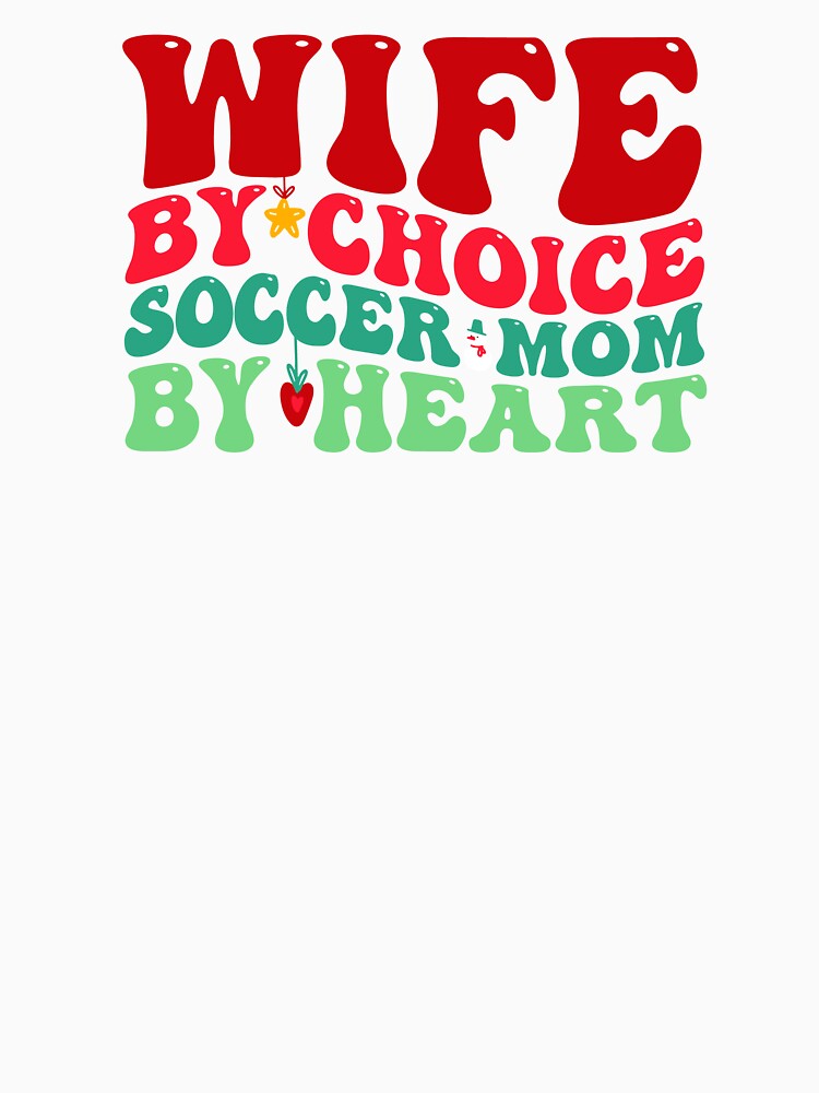 Soccer Mom Christmas Wife Family Xmas Holiday Groovy by aymanehammi