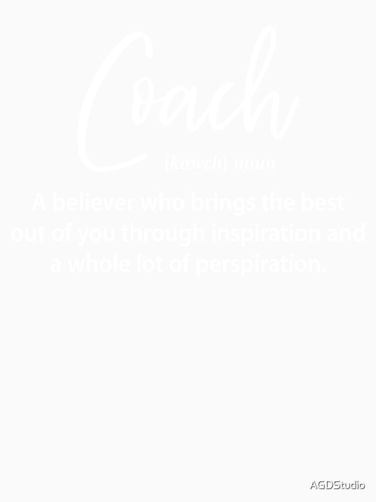 Gift for Coach - Best Coach Definition by AGDStudio