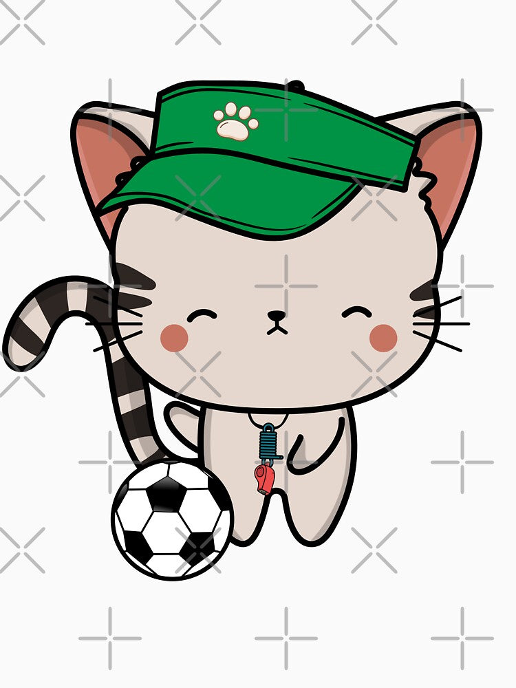 Soccer Player Tabby Cat by Pet Station