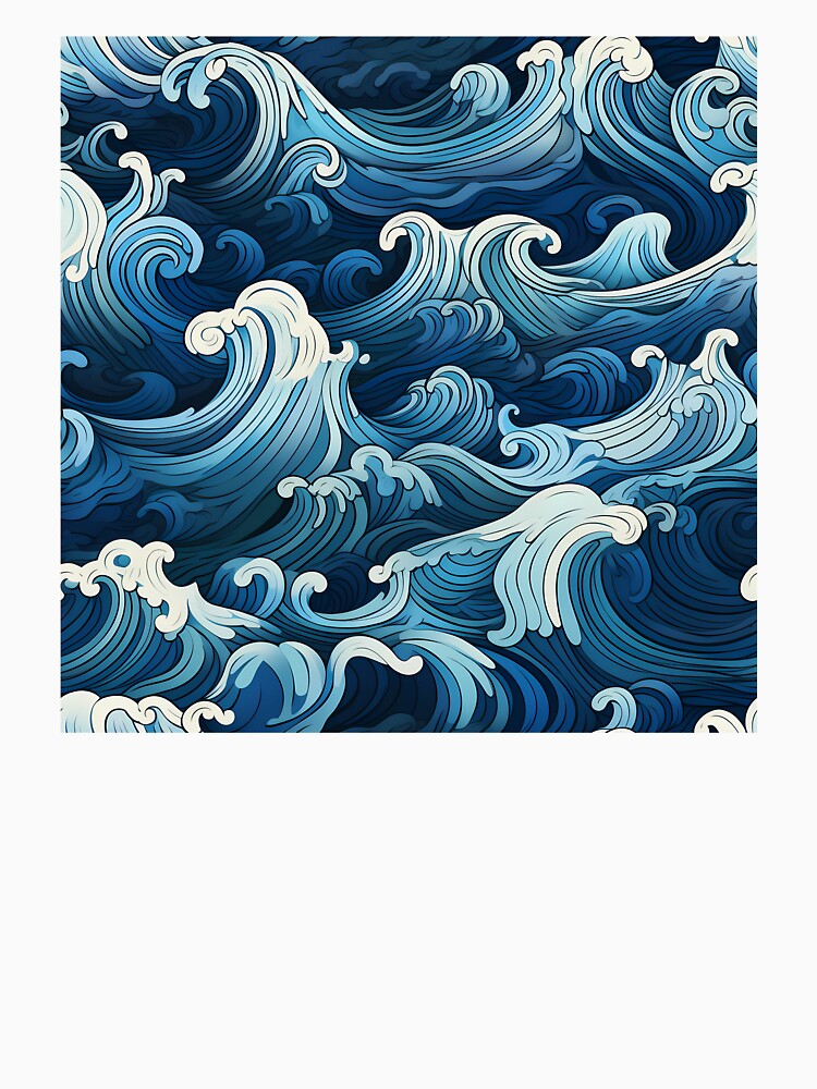 Ocean Waves Claymation Inspired Art #8 by CareToCanvas