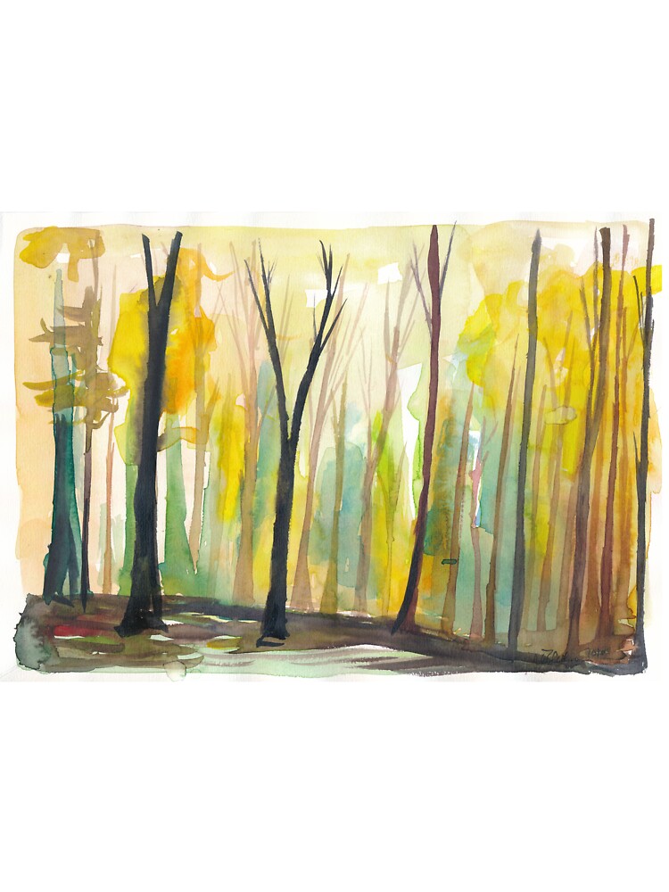 Sunset In Green Glowing Mystical Forest by artshop77
