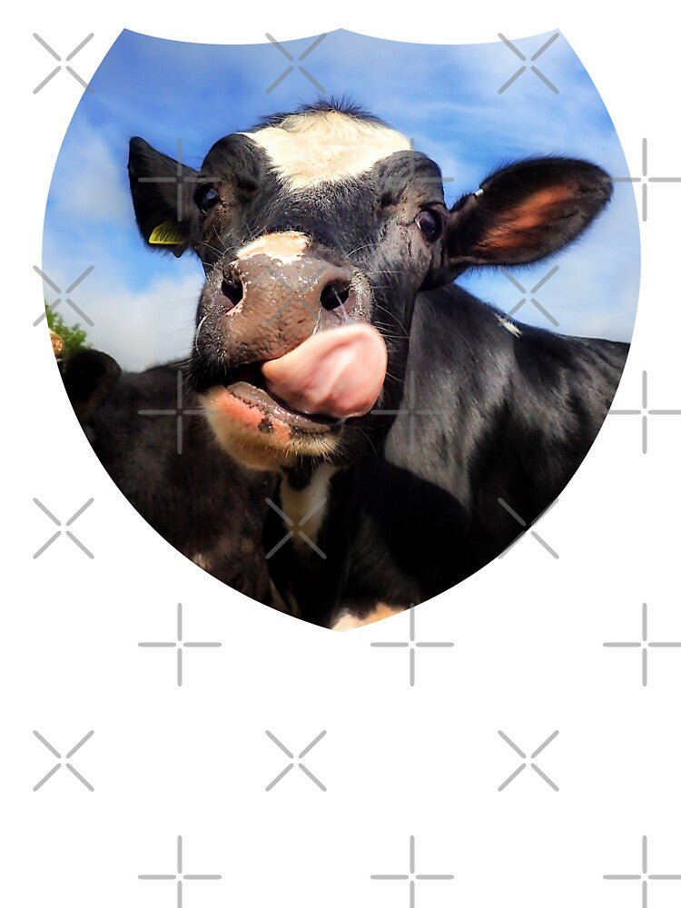Taste the Summer Friesian Cow by heidiannemorris © by FOLK ART FUSION by heidiannemorris