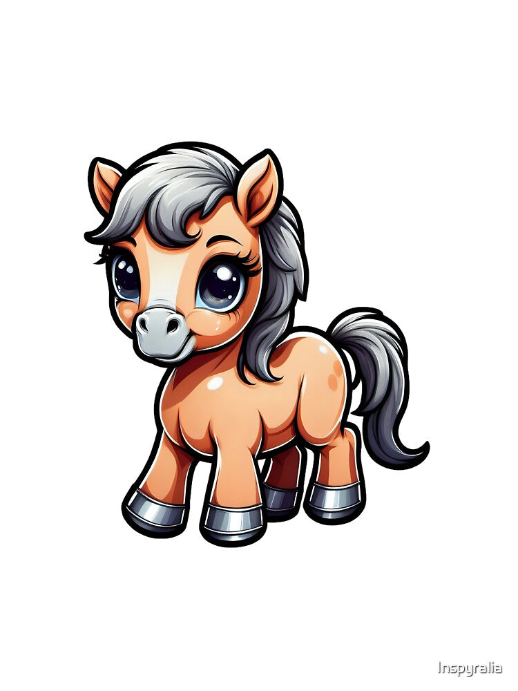 Cute baby horse by Inspyralia