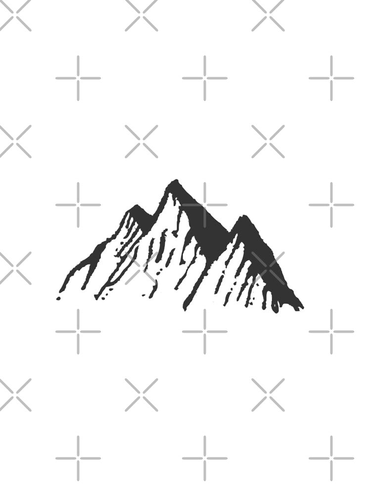 Rugged Mountain Top Range Sticker by EbonyBuds