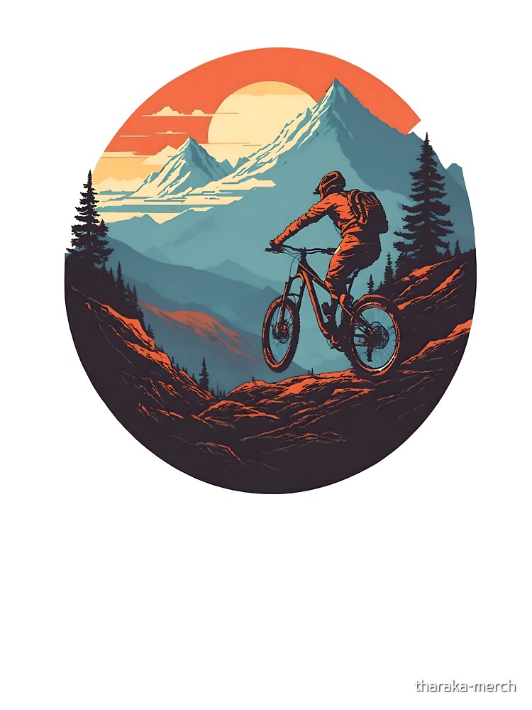 Retro Mountain Bike Lovers - Riding mountain bike Classic T-Shirt by tharaka-merch